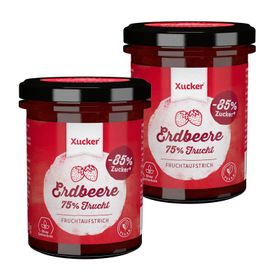 Xucker Fruchtaufstrich-Set Erdbeere (2x 220g) - für Diabetiker geeignet