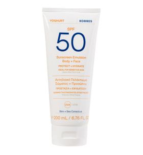 KORRES Yoghurt Sonnenschutz-Emulsion für Gesicht + Körper SPF 50