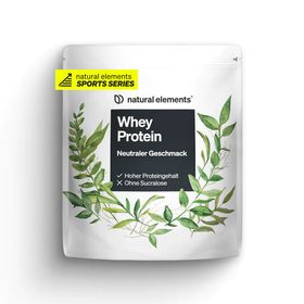 natural elements Whey Protein Pulver – Neutral – 1kg – 25g Protein pro Portion