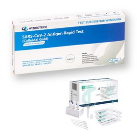 WIZ Biotech SARS-CoV-2 Antigen Schnell-Selbsttest| GRATIS parahealth Corona Tests