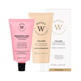 Warda Luxury Skincare Kollagen-Feuchtigkeitscreme + BHA-Detox-Maske