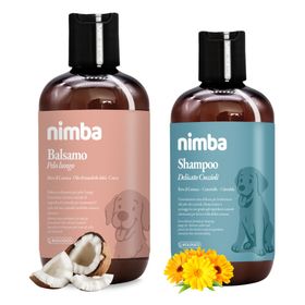 Nimba Feuchtigkeitscreme für langes Fell + Sanftes Welpen-Shampoo
