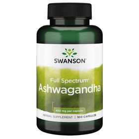 Swanson, Spectrum Ashwagandha,glutenfreie Kapseln
