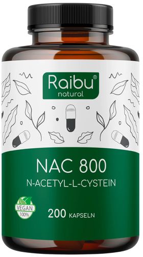 NAC 800 mg Kapseln (N Acetyl Cystein) - RAIBU