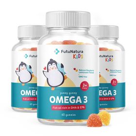 FutuNatura Omega-3 Gummies für Kinder - zur Unterstützung des Gehirns und der Sehkraft