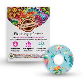 Diasticker® Freestyle Libre 3 / 3 Plus Fixiertapes "Sea Animals"