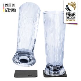 Silwy Magnet-Kunststoffgläser BIER (2er Set) Hightech