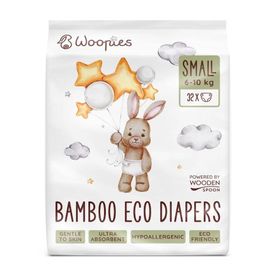 Wooden Spoon XL Packung Woopies EKO Babywindeln SMALL