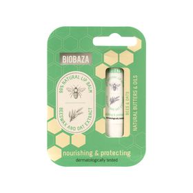 Biobaza Bees & Oats Lippenbalsam 4,5 g – Pflegender Honig-Lippenbalsam