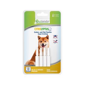 Vetlando Citrolyptus Zecken- und Floh Spot On Pipetten für Hunde