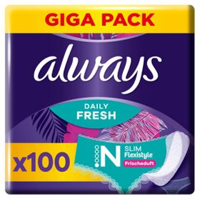 Always Daily Fresh Slim Flexistyle Slipeinlagen 100 Stück, Mit Frischeduft, Ultra-dünn Und Passend