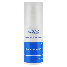 Blueline Pflegecreme 2% Urea Creme für trockene Haut im Gesicht, Lippen, Körper, Arme und Füße