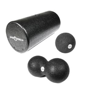 Sporttrend24 Faszien Set  Faszienball + Duoball + Faszienrolle