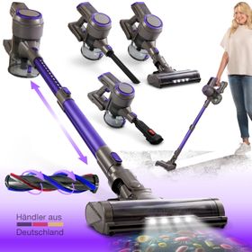 aktimeo Hand-und Stielstaubsauger mit Akku und 2in1-Funktion, kabellos