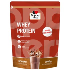 Doppelherz WHEY PROTEIN Schoko – Proteinpulver auf Molkenbasis in bewährter Doppelherz-Qualität