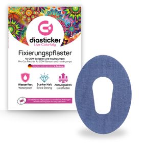 Diasticker® Dexcom G6 Fixierpflaster "Dunkelblau"