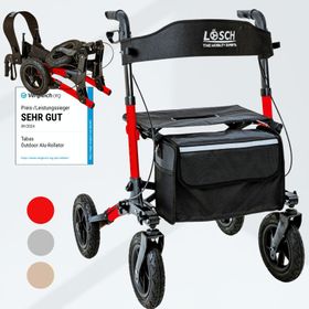 Rollator Tabas Mobility Air Rot (Luftbereift)