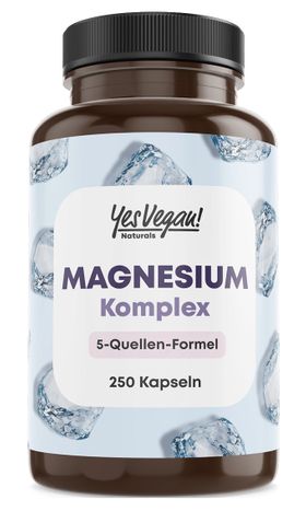Yes Vegan Naturals Magnesium 5 Quellen Komplex Kapseln