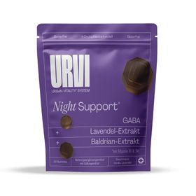 URVI® Night Support - mit GABA, Baldrian, Lavendel, Vitamin B1 & B6
