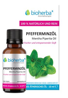 Bioherba Pfefferminzöl Mentha Piperita Oil Reines ätherisches Öl