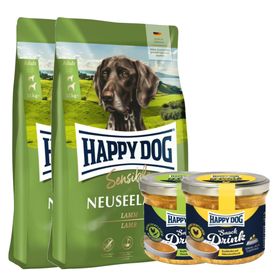 Happy Dog Sensible Neuseeland + 2 Happy Dog Snack Drink