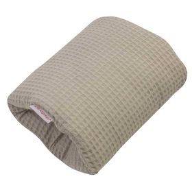 HOBEA-Germany Mini-Stillkissen Waffelmuster taupe