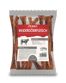 PERRO Rinderdörrfleisch - Kauartikel für Hunde & Welpen