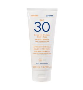 KORRES Yoghurt Sonnenschutz-Emulsion für Körper und Gesicht SPF 30