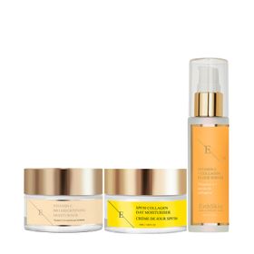 ErthSkin London VITAMIN C ELIXIER SERUM + Vitamin C Bio Brightening Moisturizer + SPF Tagescreme set