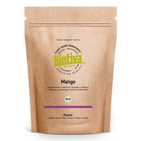 Biotiva Mango Pulver gefriergetrocknet Bio