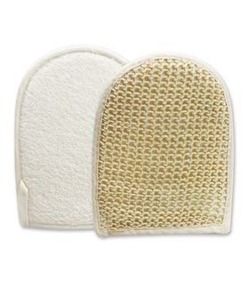 Massagehandschuh aus Sisal und Baumwolle