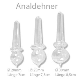 Analdehner aus Glas Gr. 1 - 20 mm