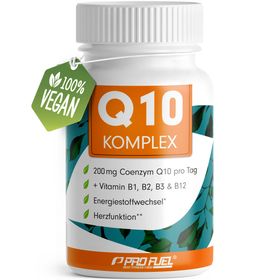 Profuel - Q10 KOMPLEX Kapseln hochdosiert - Coenzym Q10  mit 200mg Coenzym Q10 + Vitamin B12