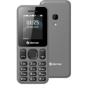 Denver Seniorenhandy FAS-1806 grau Mobiltelefon DualSim Bluetooth Farbdisplay