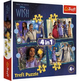 trefl Puzzle Songs: Träume werden wahr 4in1 (35,48,54,70 Teile)