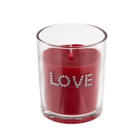 OOTB rote Duftkerze (Rose) im Glas