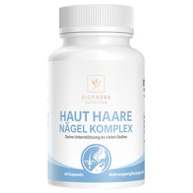 Haut Haare Nägel Komplex | Hochdosiert mit 10.000 µg Biotin | Premium Beauty-Formel