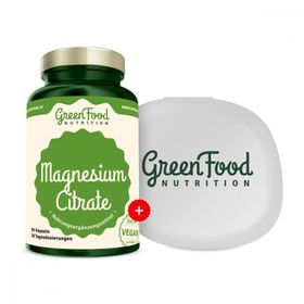 GreenFood Nutrition Magnesium Citrate +  KAPSELBEHÄLTER