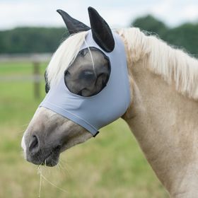 Fliegenmaske TWIN FIT FLEXI WB grau