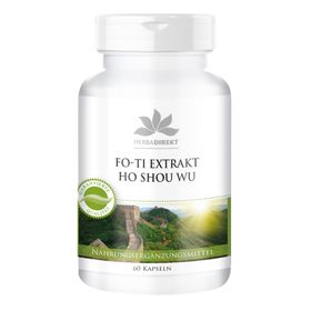 Warnke Vitalstoffe | Fo-Ti Extrakt He Shou Wu mit Bioperin®