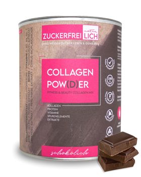 ZUCKERFREIlich Collagen Pulver mit Vitaminen Schokolich