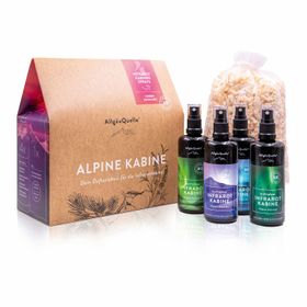 AllgäuQuelle Bio Infrarotkabinen-Spray-Set mit 100% Bio-Raumduft 4 Düfte inkl. Bio-Zirben-Säckchen