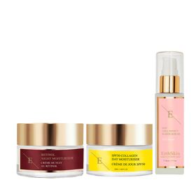 ErthSkin London SPF Kollagen Tagescreme + Retinol Nachtfeuchtigkeitscreme + EGF ZELLEFFEKT SERUM set