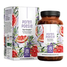 Darmbakterien Komplex Hautbild 6 Bakterienstämme Biotin 90 vegane Kapseln Porenpoesie NATURTREU®