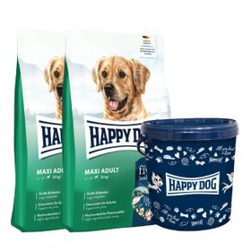 Happy Dog fit & vital Maxi Adult mit Futtertonne für normal aktive Hunde