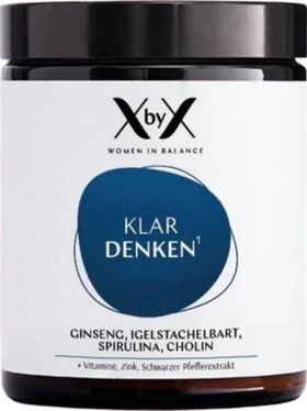 XbyX® Klar Denken - Denkleistung & Konzentration - Ginseng, Igelstachelbart, Spirulina & Cholin