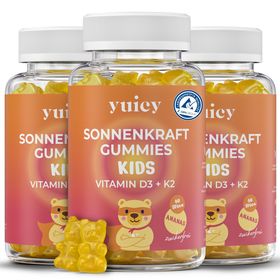 yuicy® Kids Sonnenkraft – Vitamin D3 + K2 Gummibärchen für Kinder