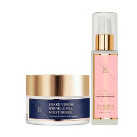 ErthSkin London Faltenauffüllende Feuchtigkeitscreme mit Schlangengift + EGF-ZELLEFFEKT-SERUM set