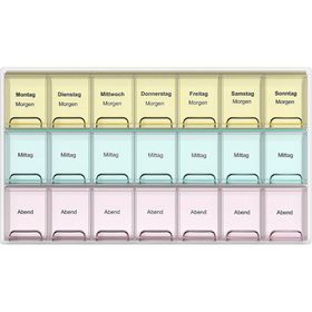 Haro Pillenbox flach & bunt für 1 Woche