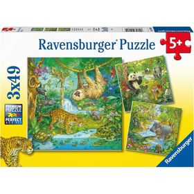 ravensburger Puzzle Dschungeltiere 3x49 Teile